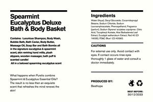Spearmint Eucalyptus Deluxe Bath & Body Gift Basket