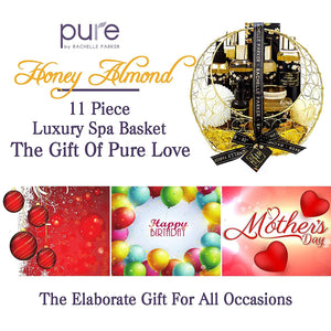 Honey Almond Relaxing Spa Gift Basket for Women!