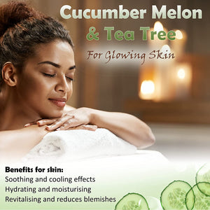 Cucumber Melon & Green Tea with Arnica Oil Healing Bath & Body Gift Basket.