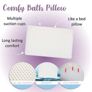 Deluxe Lavender & Jasmine 18-Piece Bath & Body Gift Set Spa Basket with Bath Pillow
