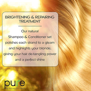 Shampoo and Conditioner Set for Blonde Hair. Gentle, Moisture Renewal, Shampoo Set for Women & Men. Paraben & Sulfate Free.