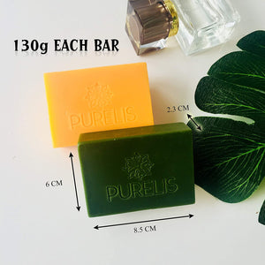 Purelis Soap Bar Gift Set. Set of 6 Aromatherapy, Moisturizing Soap Bars. Natural Ingredients. Deep Cleansing, Repairs Skin. Sulfate Free!