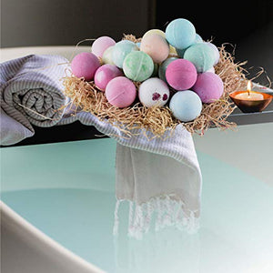 30 Bath Bombs Set by PURE. Natural, Moisturizing, Essential Oils
