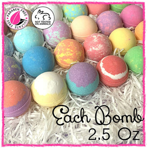 40 XL Individually Wrapped Bulk Bath Bombs Kit by Go Party