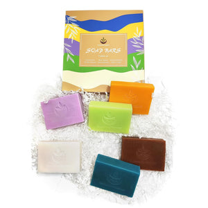 Nurture Me Organics 6 Natural Soaps for Women & Men- Handmade Moisturizing Artisan Soap Gift Set with Essential Oils. Face and Body Soap Set for Sensitive Skin!