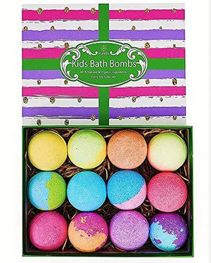 Natural Bath Bfor Kids with Toys Inside! Great Gift Set for Boys & Girls! Safe Ingredients 12 Individually Wrappedomb Gift Set. Bath Bombs - ardenorganics.com