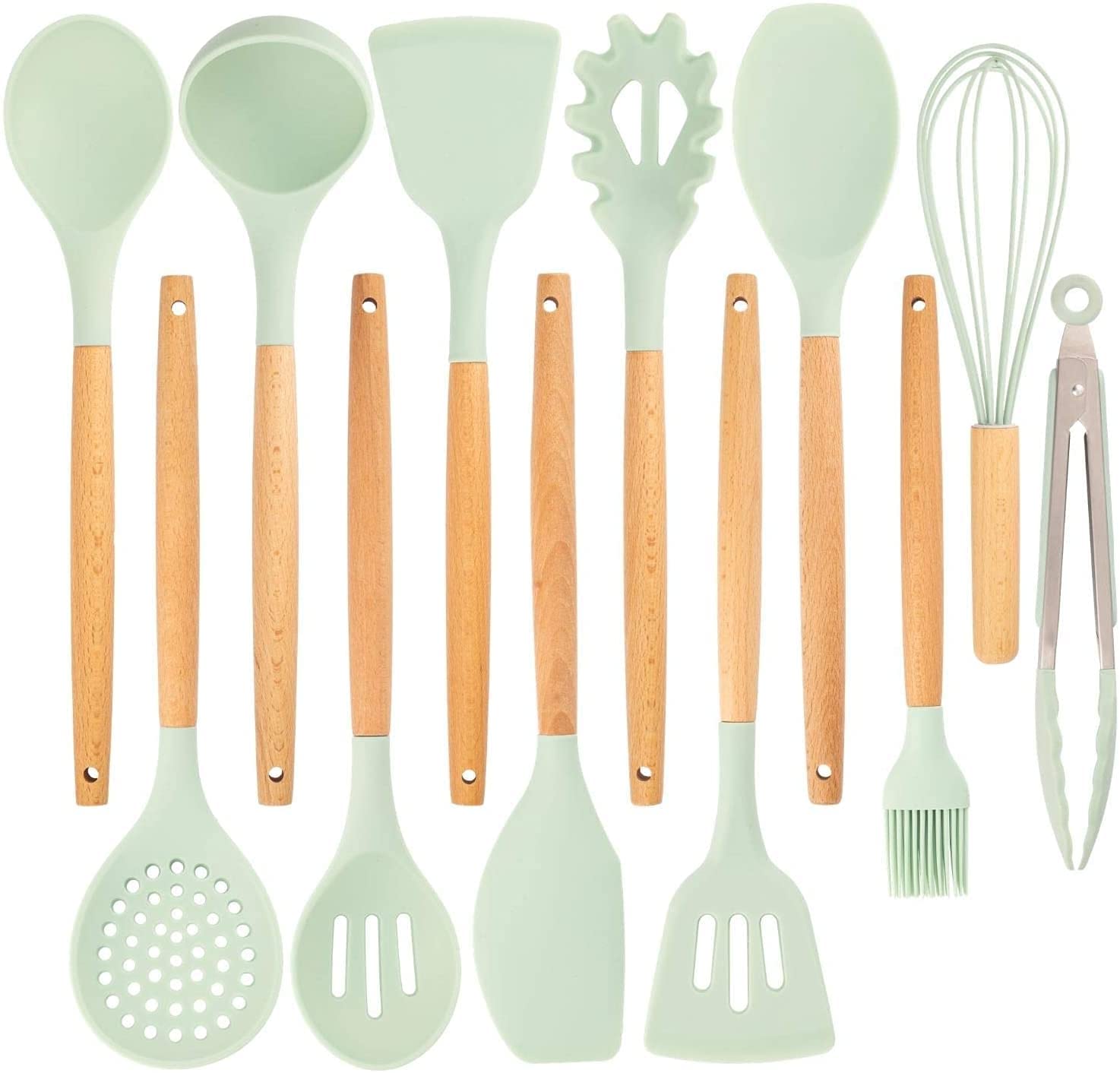 Silicone Cooking Utensils Kitchen Non-Stick Tools Set – Prime Stash