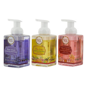 Variety Pack Foaming Hand Soaps. 3 Unique Scents - Secret Garden, Sunshine Citrus & French Vanilla Liquid Hand Wash, Moisturizing & Refreshing Hand Foaming Soaps with Natural Essential Oils.