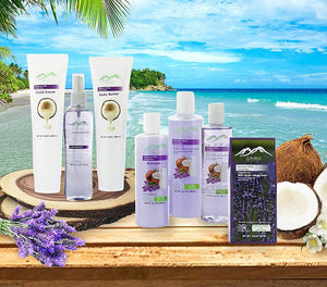Luxurious Lavender & Coconut Milk 19-Piece Spa Bath & Body Gift Basket Set