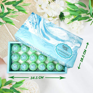Bath Bomb Gift Sets for Men. 18 Therapeutic Eucalyptus Irish Spring Bath Bombs for Sore Muscles. Best Mens Bath Bomb Gift Box for Him & Her