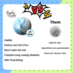 Essential Oil Natural Bath Bombs Gift Set of 18 Lavender, Eucalyptus, & Mint Shea Butter Moisturizing Bath Bombs