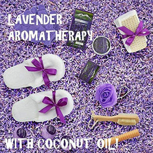 Mothers Day Luxurious Lavender & Coconut Milk 19-Piece Spa Bath & Body Gift Basket Set