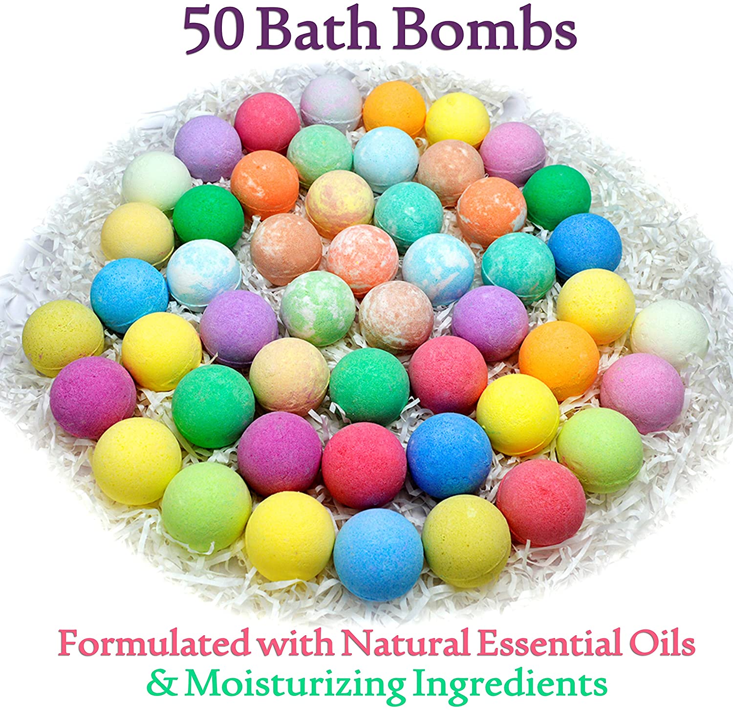 Bath Bomb Making Kit with 100% Pure Therapeutic Grade Essential Oils, Makes 12