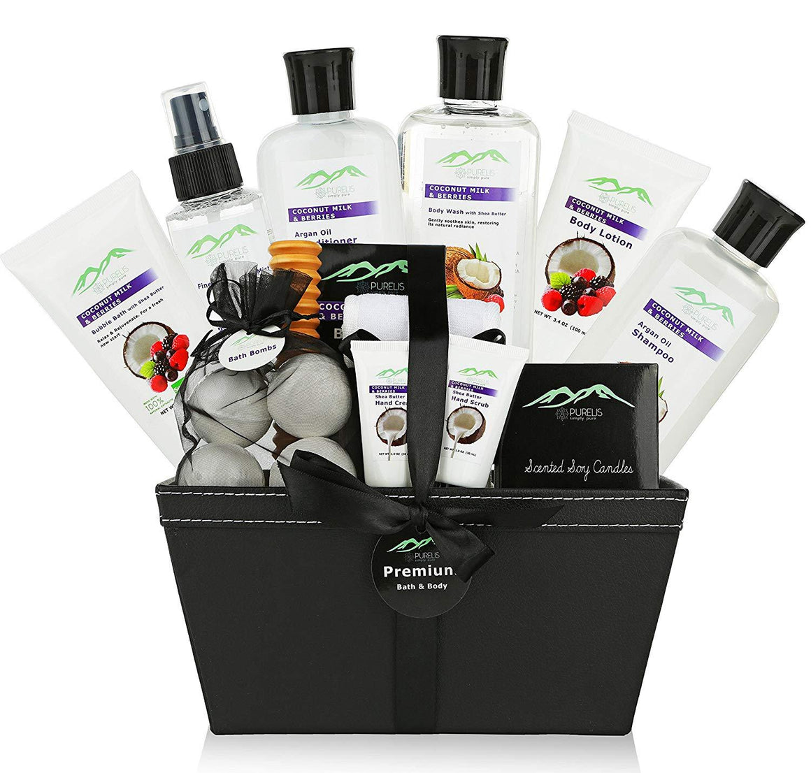 Coconut & Berry XL Spa Gift Basket - ardenorganics.com
