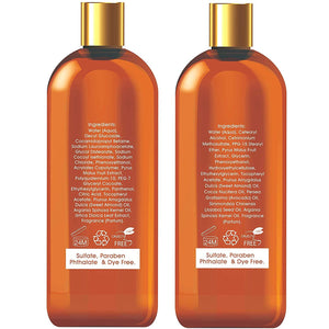 Apple Cider Vinegar Shampoo and Conditioner Set. Sulfate Free Shampoo Conditioner Set for Damaged, Oily Hair.