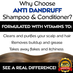 Moisture Renewal Anti Dandruff Shampoo and Conditioner Set for Men & Women